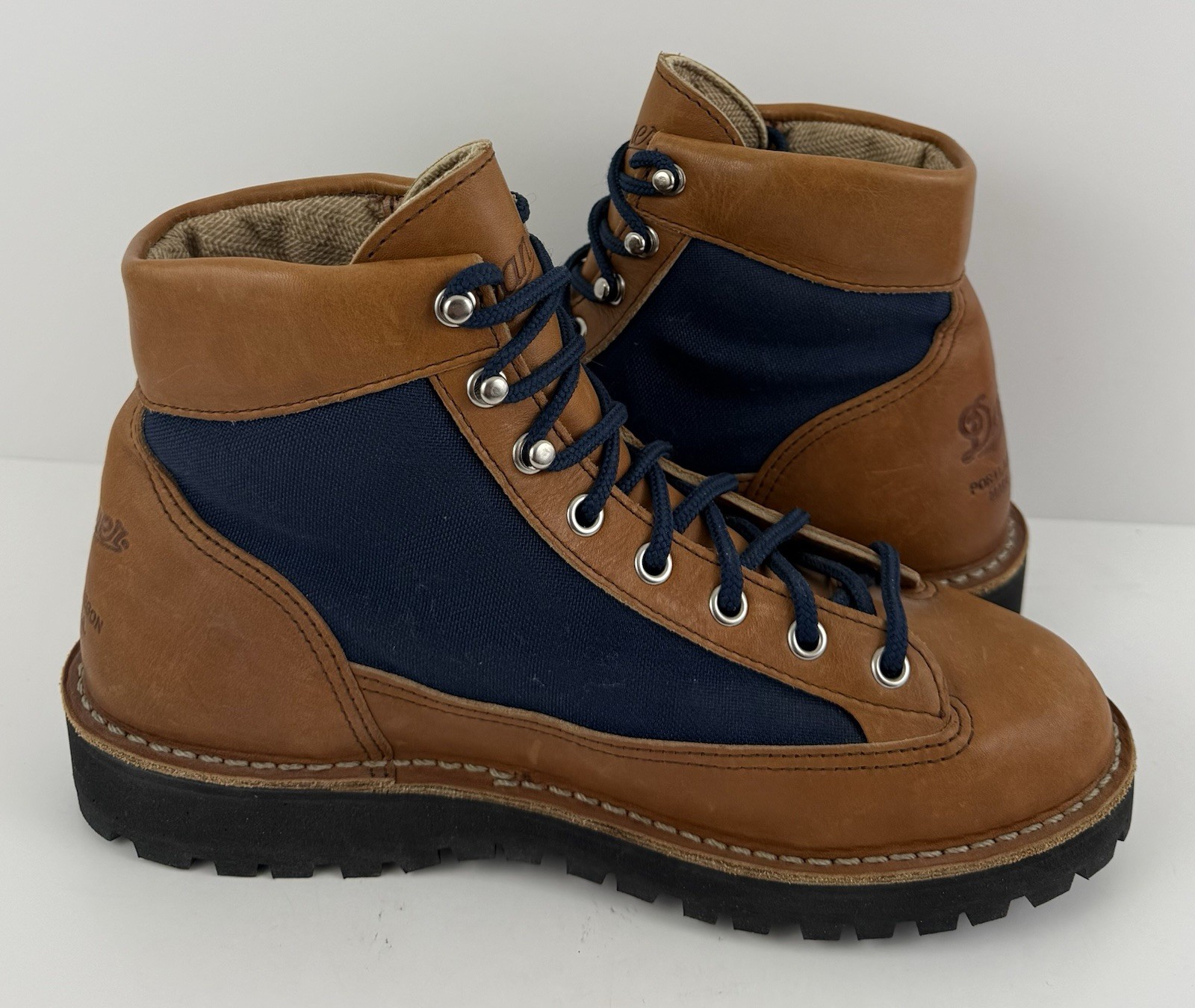 Danner Light Cascade Tan/Blue Hiking Boots Made USA Women’s Size 7