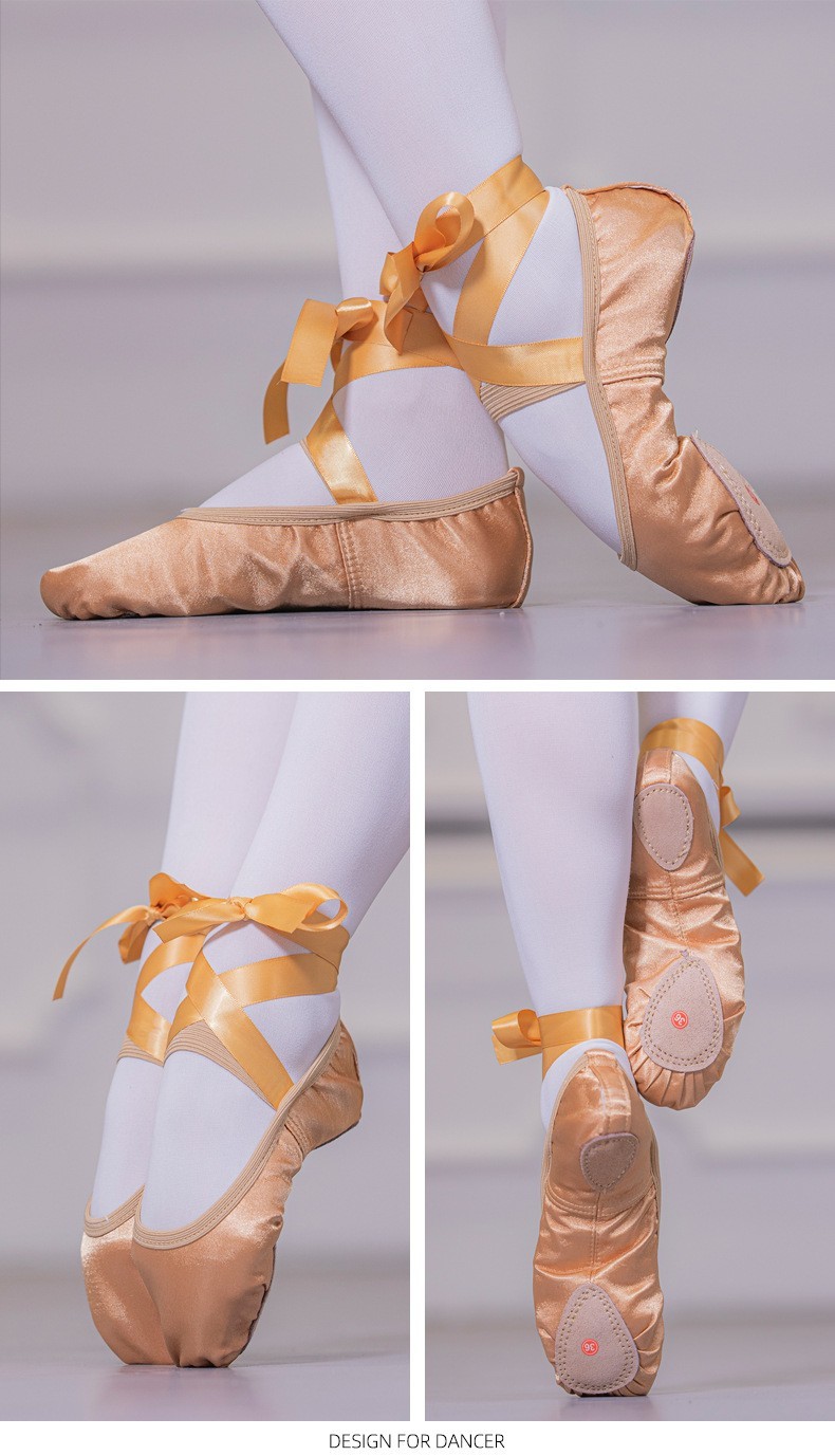 BALLET SLIPPERS Breathable Lightweight Sation DANCE Shoes For Girls WOMEN YOGA