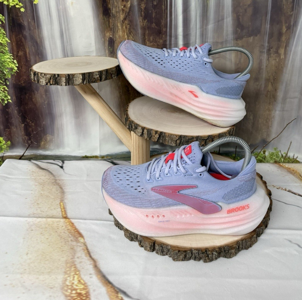 Brooks Glycerin Max 2 Women’s Blue Heron Diva Pink Mesh Low Top Lace Up size 6.5