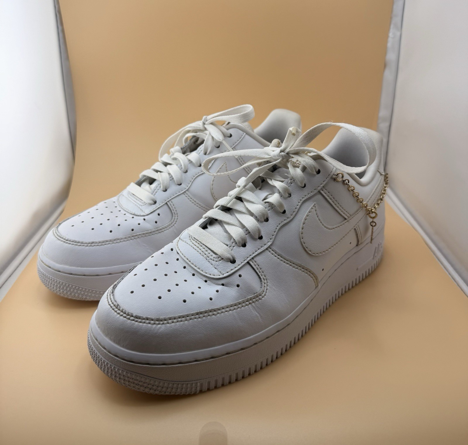Nike Air Force 1 ‘07 LX Lucky Charms Metallic Gold DD1525 100 Women Size 7