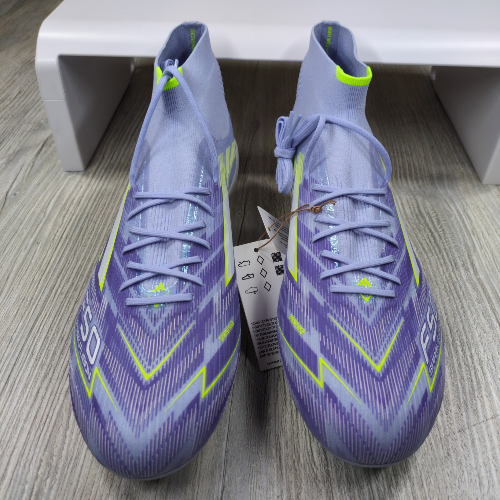 Adidas F50 Sparkfusion Elite Mid FG AG Purple Womens 12/Mens 11 New JH7648