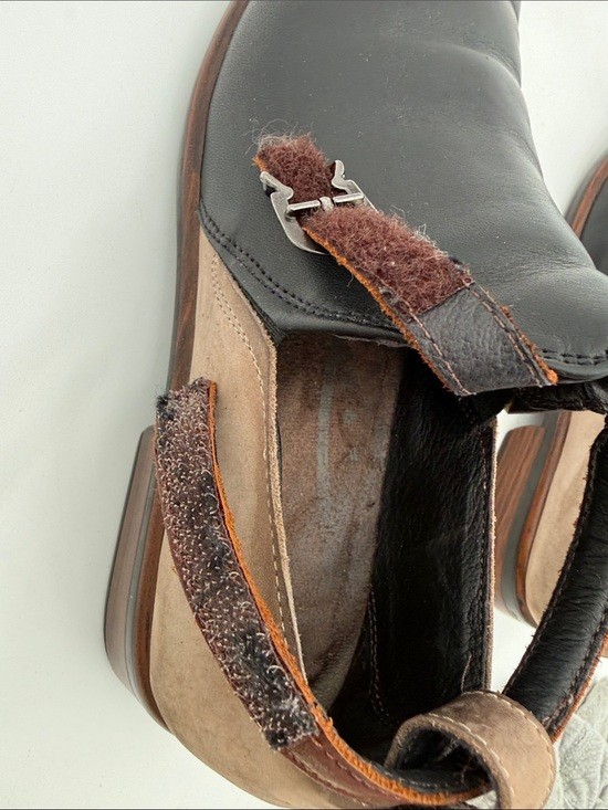 NAOT Slip-On Leather ankle booties Shoes – Black and Brown women 37 casual Y2K