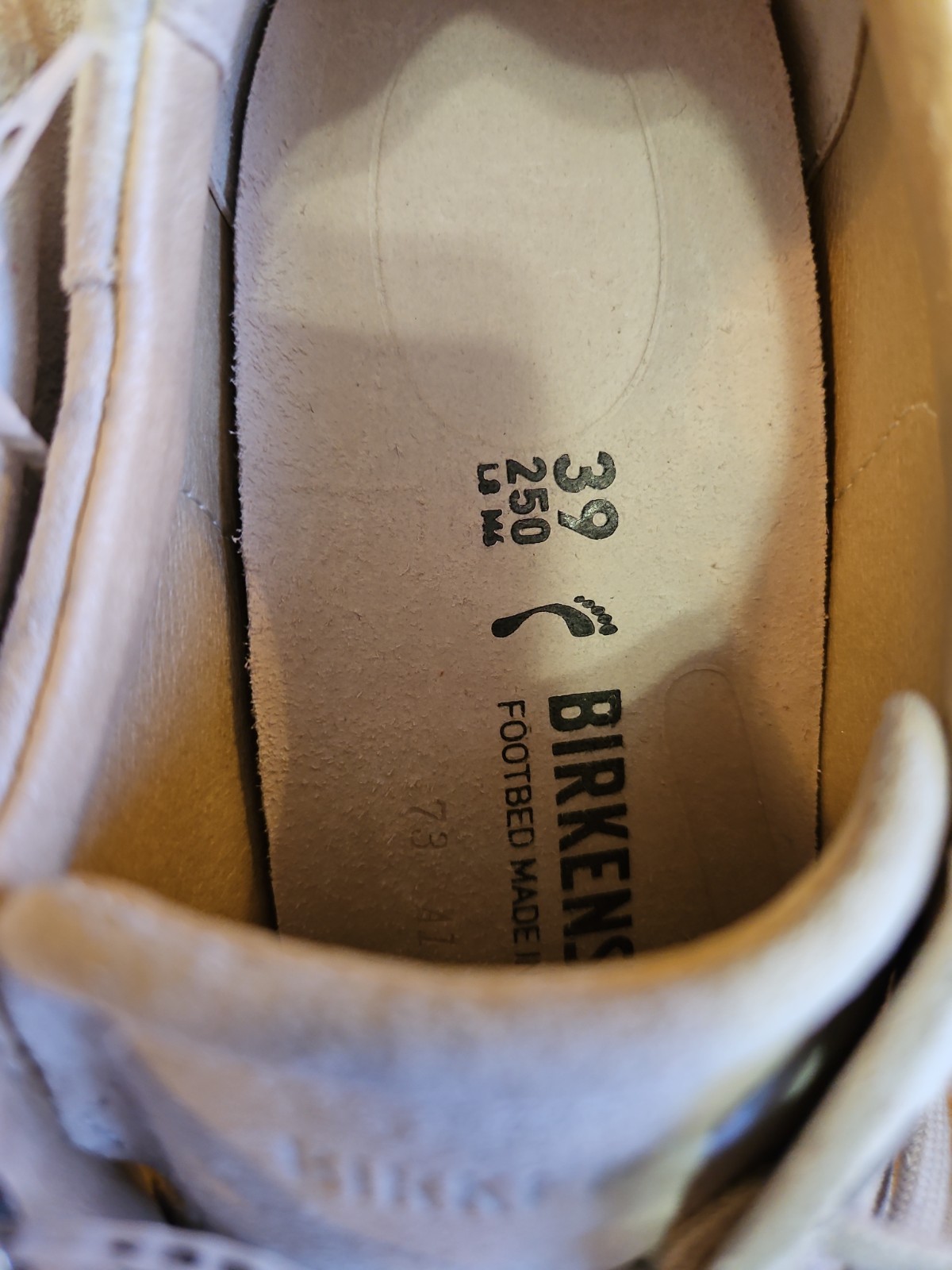 Birkenstock Bend Low Suede Leather Sneakers Antique White 39 Women’s 8 Men’s 6