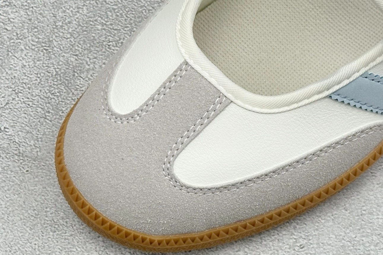 adidas Originals Samba Jane W White Halo Blue Gum Women Casual Shoes JR7339 NEW