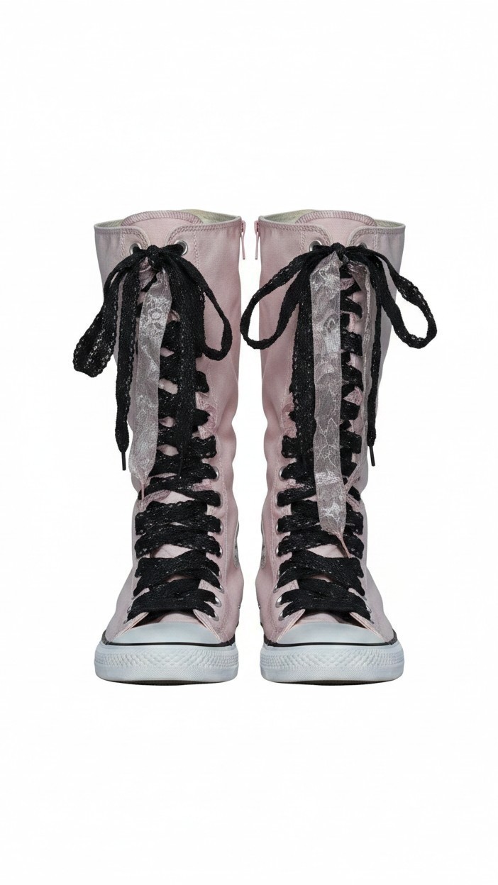 Converse Chuck Taylor All Star XX Hi Lace Knee-High SIZE 9.5 WOMENS RUNS SMALL