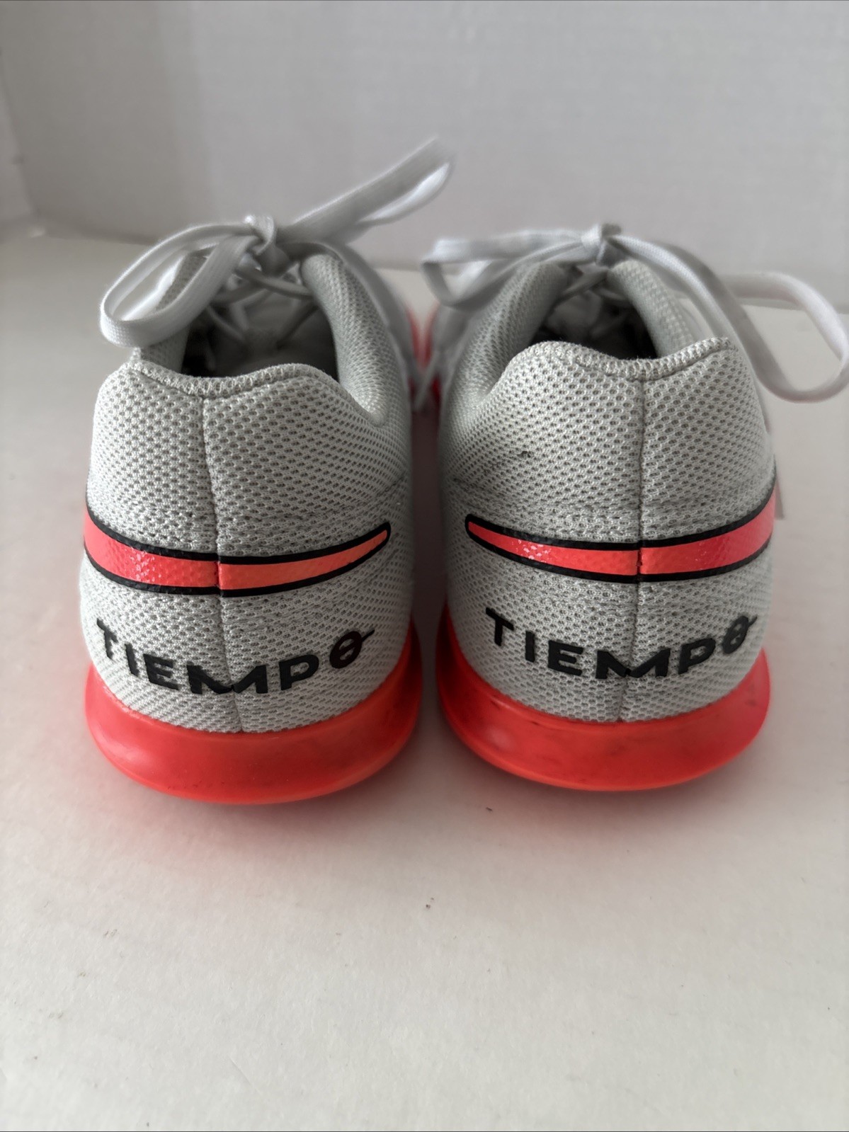 Pink and White Nike Tiempo legend running shoes Women’s Size 7