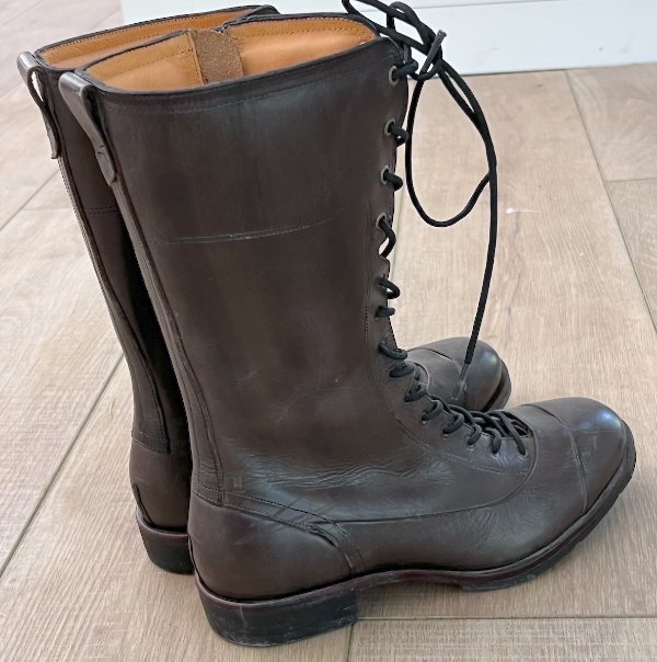 NEW TIMBERLAND BOOT COMPANY BROWN LEATHER ZIP UP LACE BOOTS SIZE 5