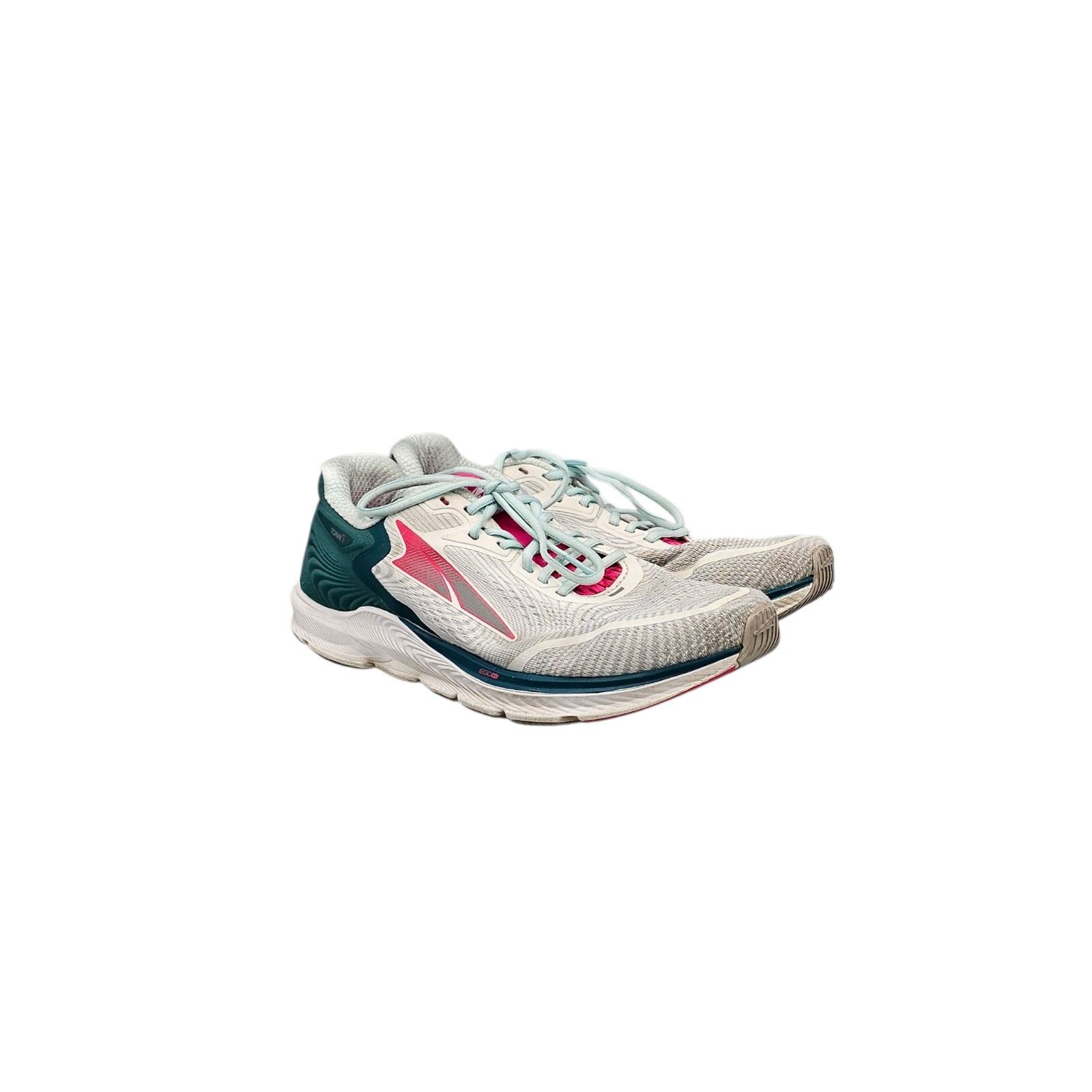 Altra Women’s Size 8.5 Torin 5 White/Teal Synthetic Running Sneakers Shoes READ