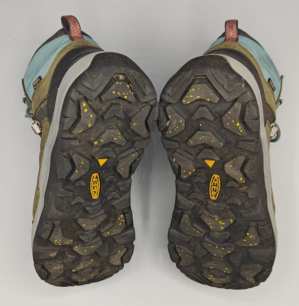 Keen Revel IV Mid Polar Waterproof Hiking Boots Brown/Gray/Blue Women’s Sz 8.5