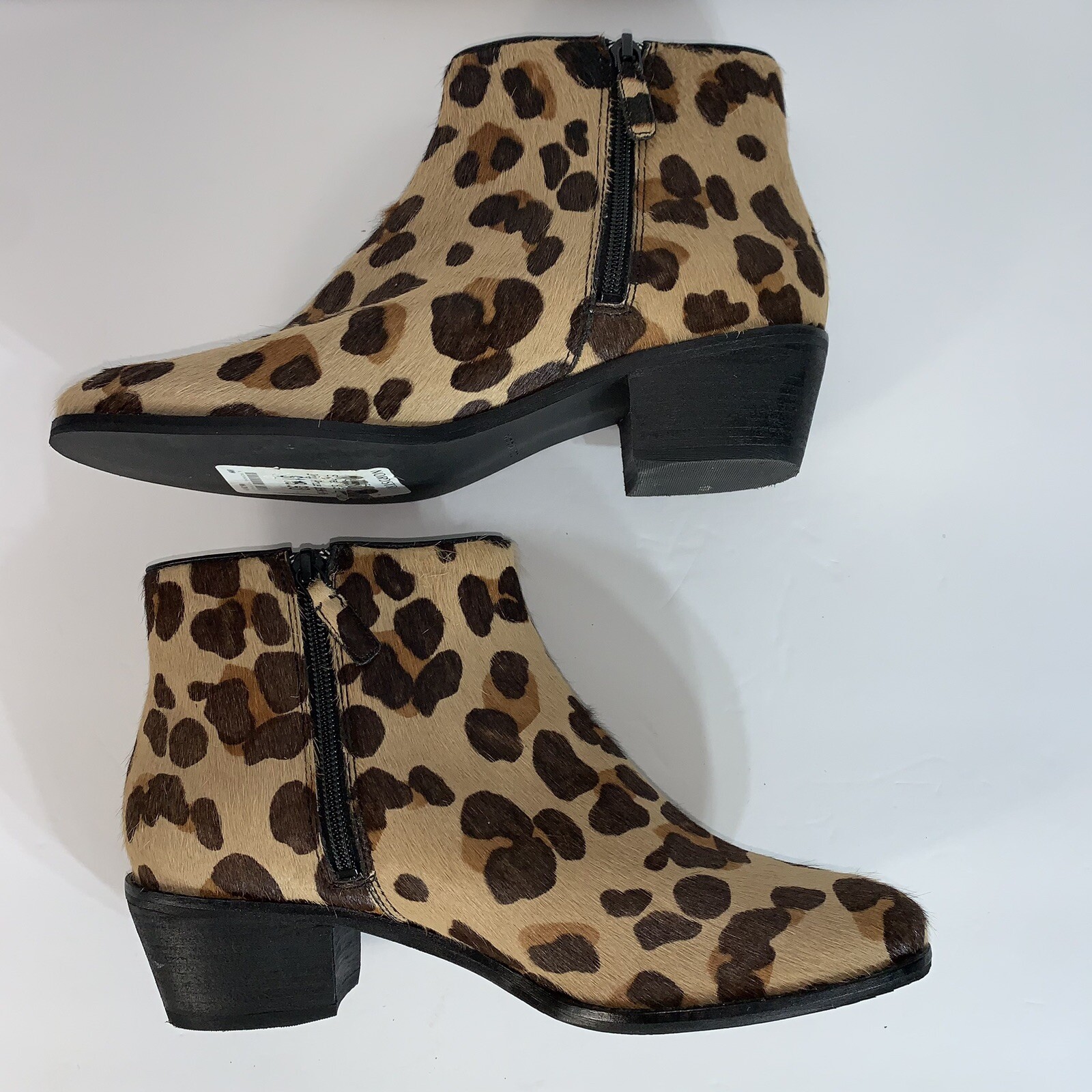 Cole Haan Joanna genuine calf hair booties in jaguar hai size 8.5B