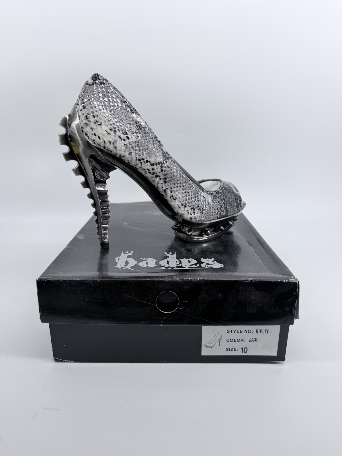 Hades Shoes – Ripley Heels | Venom | Size 10
