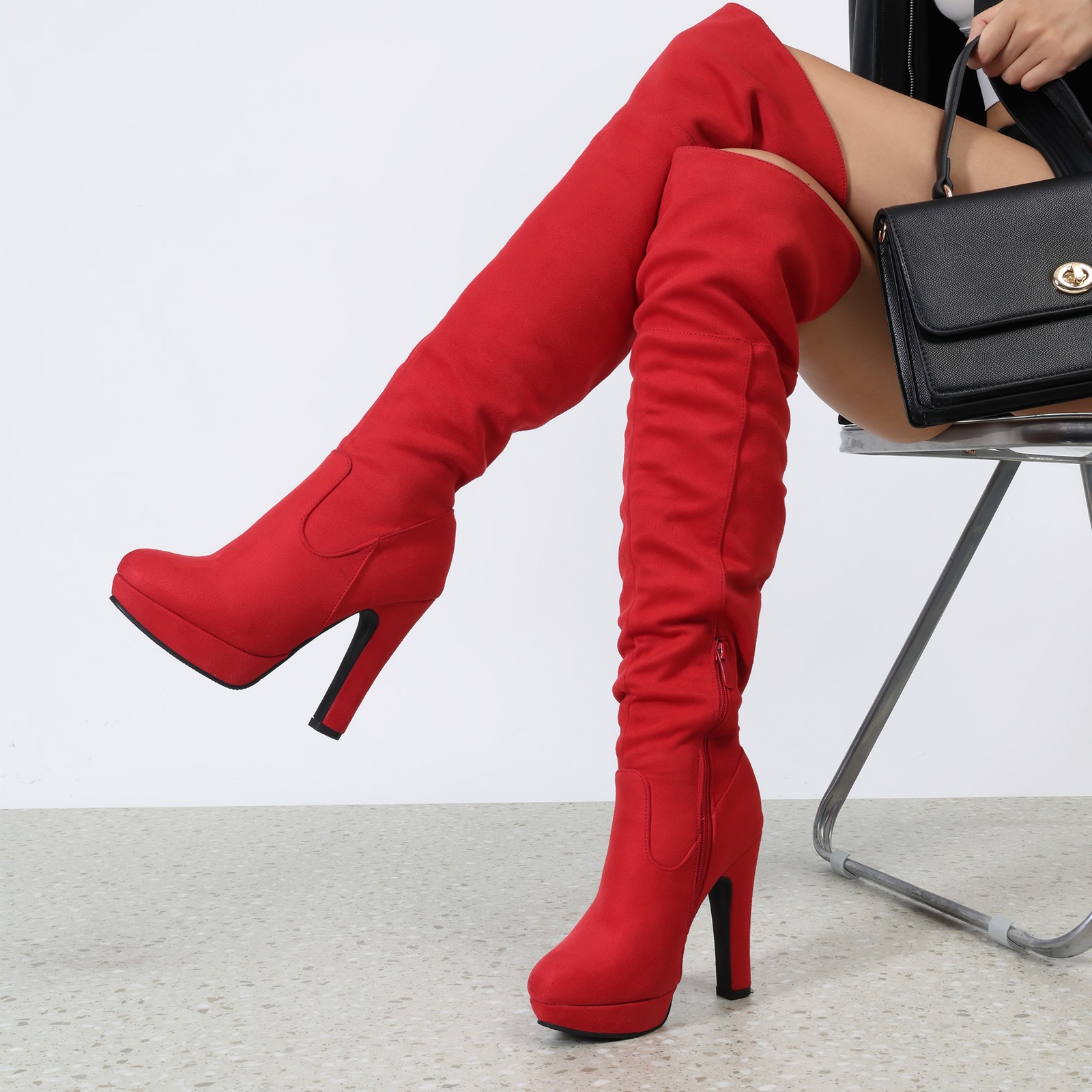 Women’s Sexy Over The Knee Boots Fashion Thigh High Ladies Sexy High Heel Boots