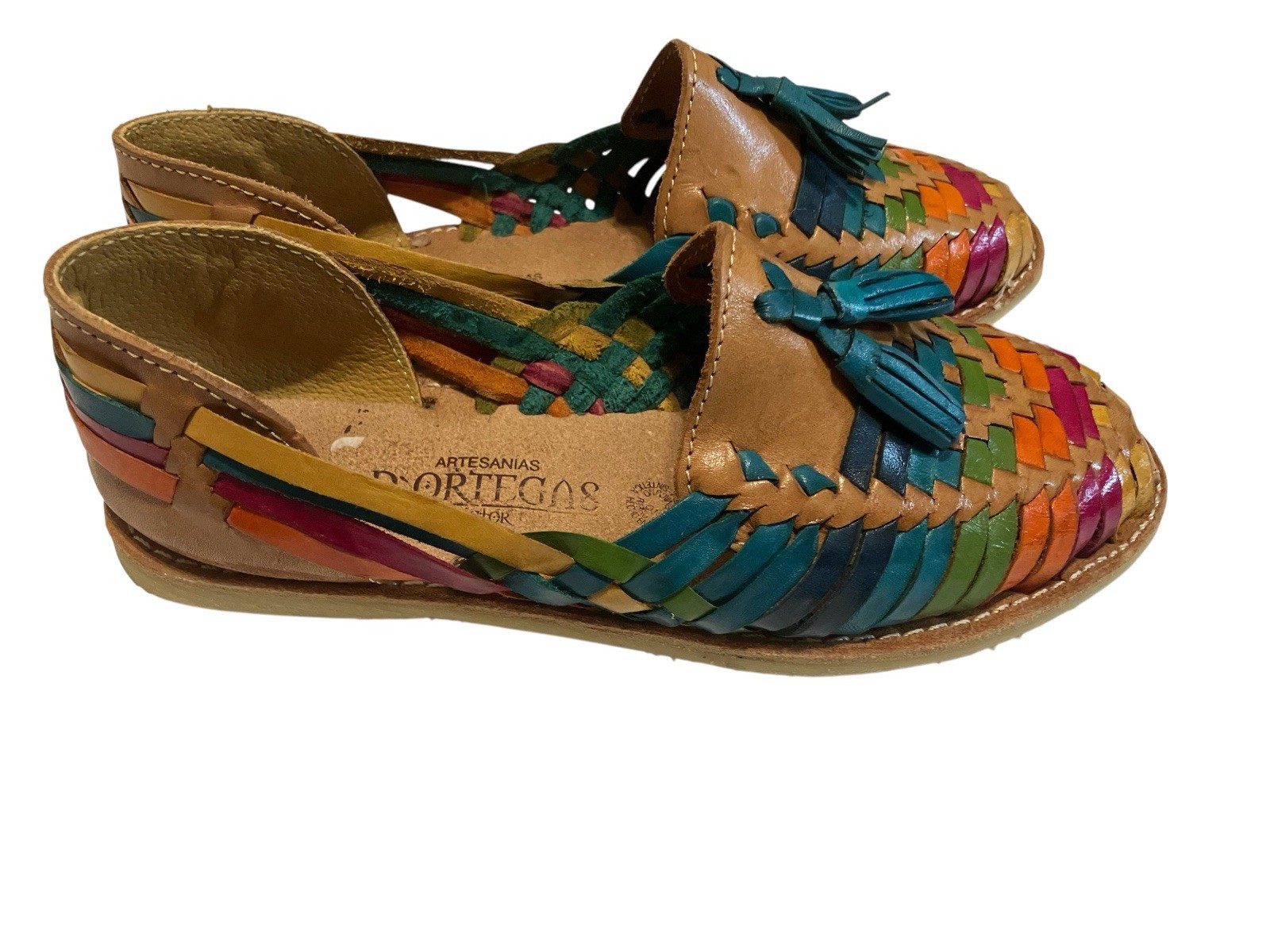 Woman’s Size 4 Mexican sandals 100% Leather