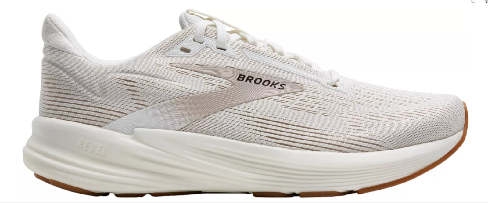 Brooks Revel 8 Women’s White Gray Cushioned Running Shoes DNA LOFT