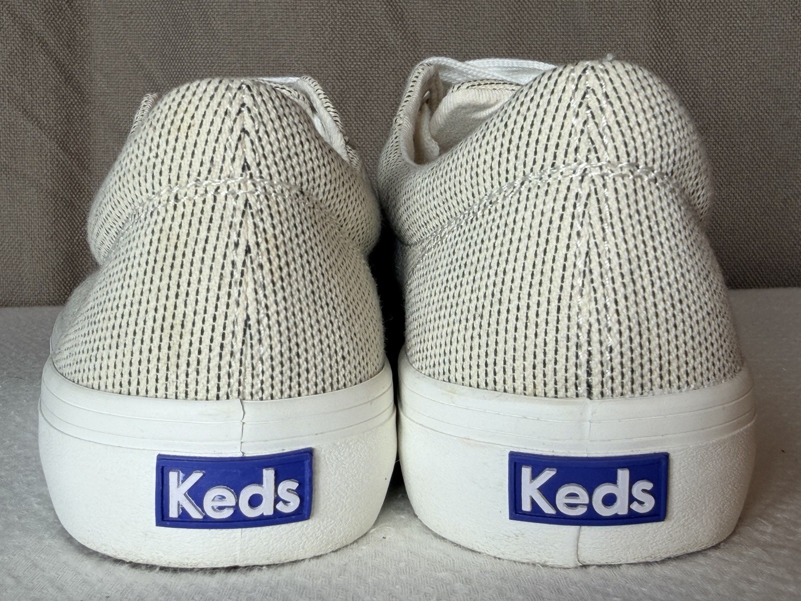 Keds Womens Jump Kick Black Stripe Lace Up Sneakers Size 9