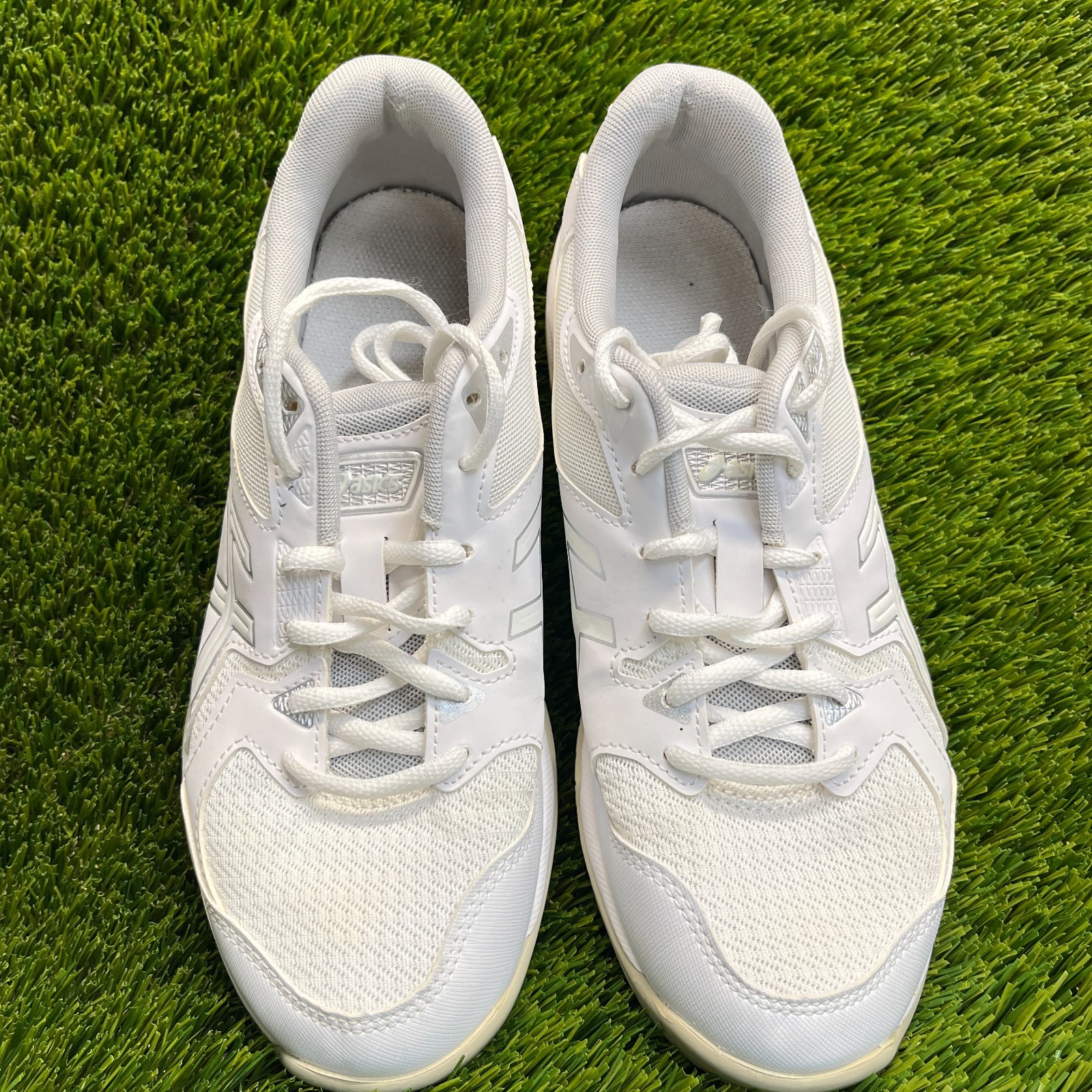 Asics Gel-Rocket 10 Womens Size 8.5 White Gray Running Volleyball Shoes Sneakers