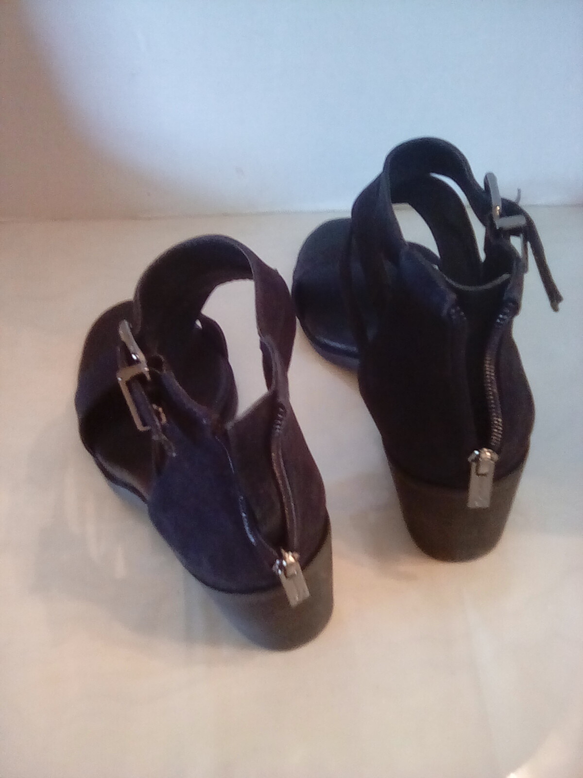 Jessica Simpson Black Strappy Heels,6 12