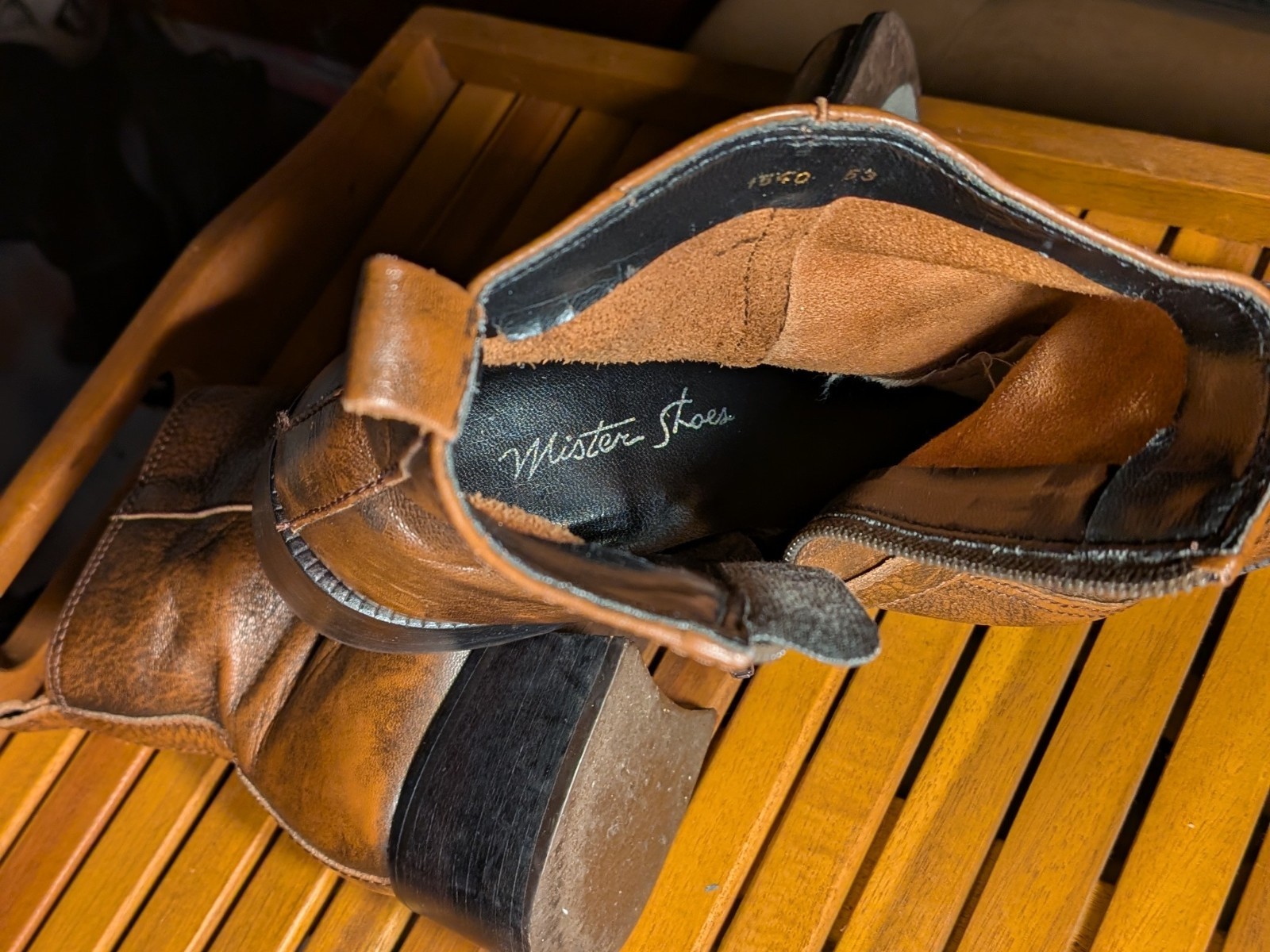 Brown western Wister Buckle Ankle Boots