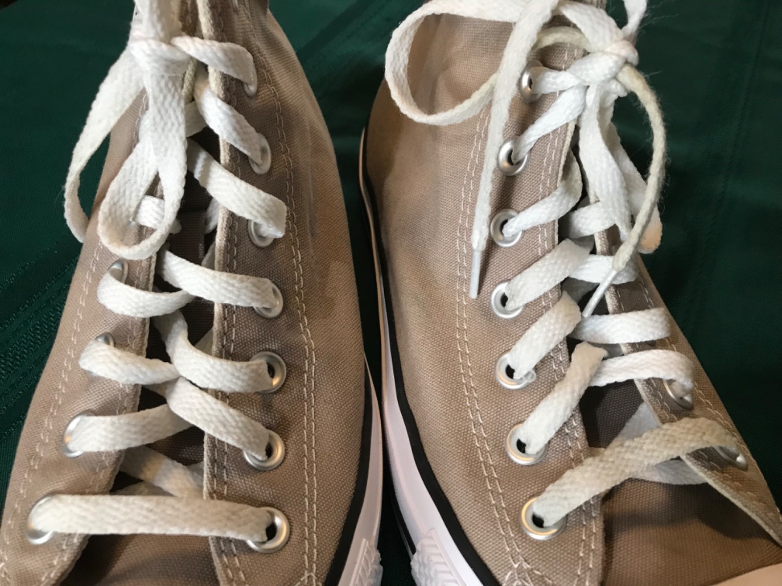 Converse Chuck Taylor All Star High Top Sneakers Khaki Canvas Men’s 8 Women’s 10