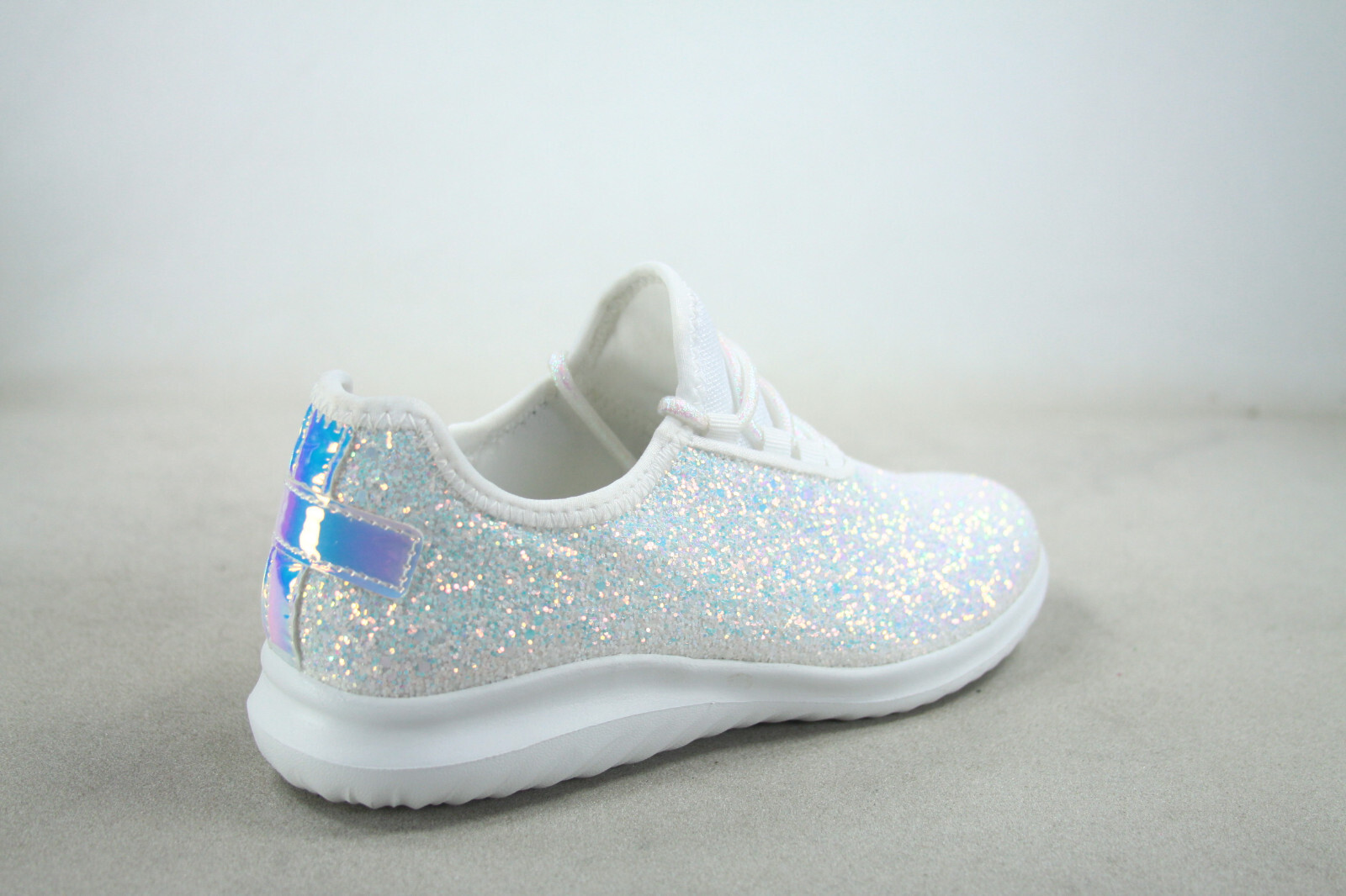 Women’s Fashioin Glitter Sparkly Lightweight Metallic Tennis Sneaker Shoes NEW