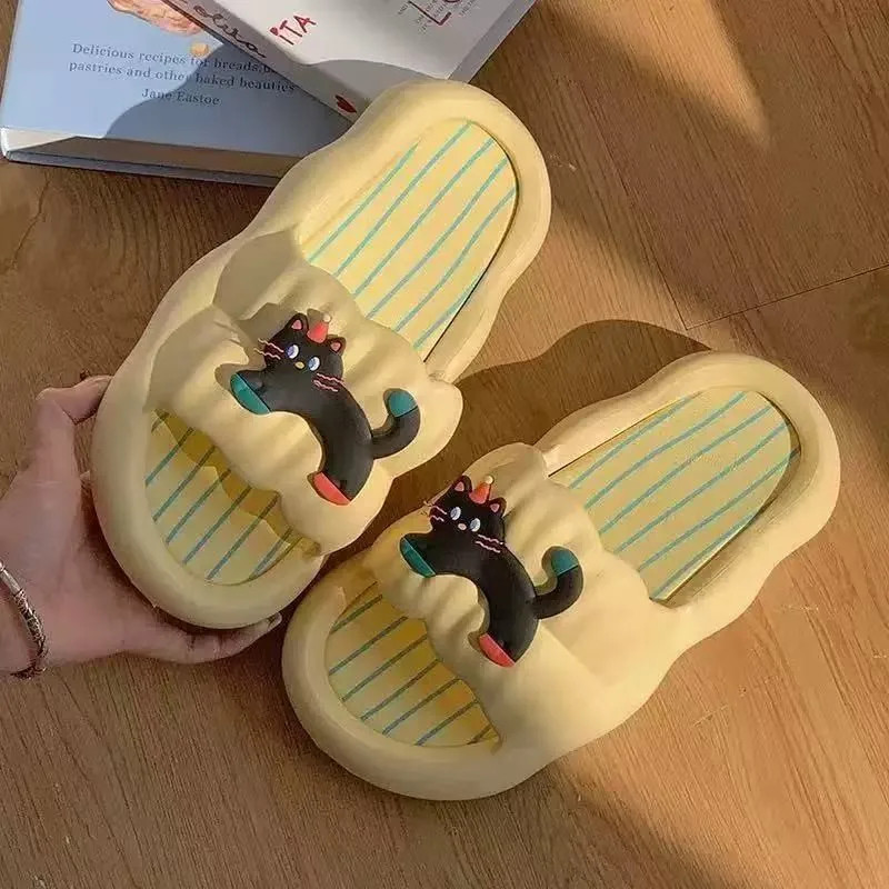 summer home color dots puppy slippers women’s non-slip and deodorant bathroom th