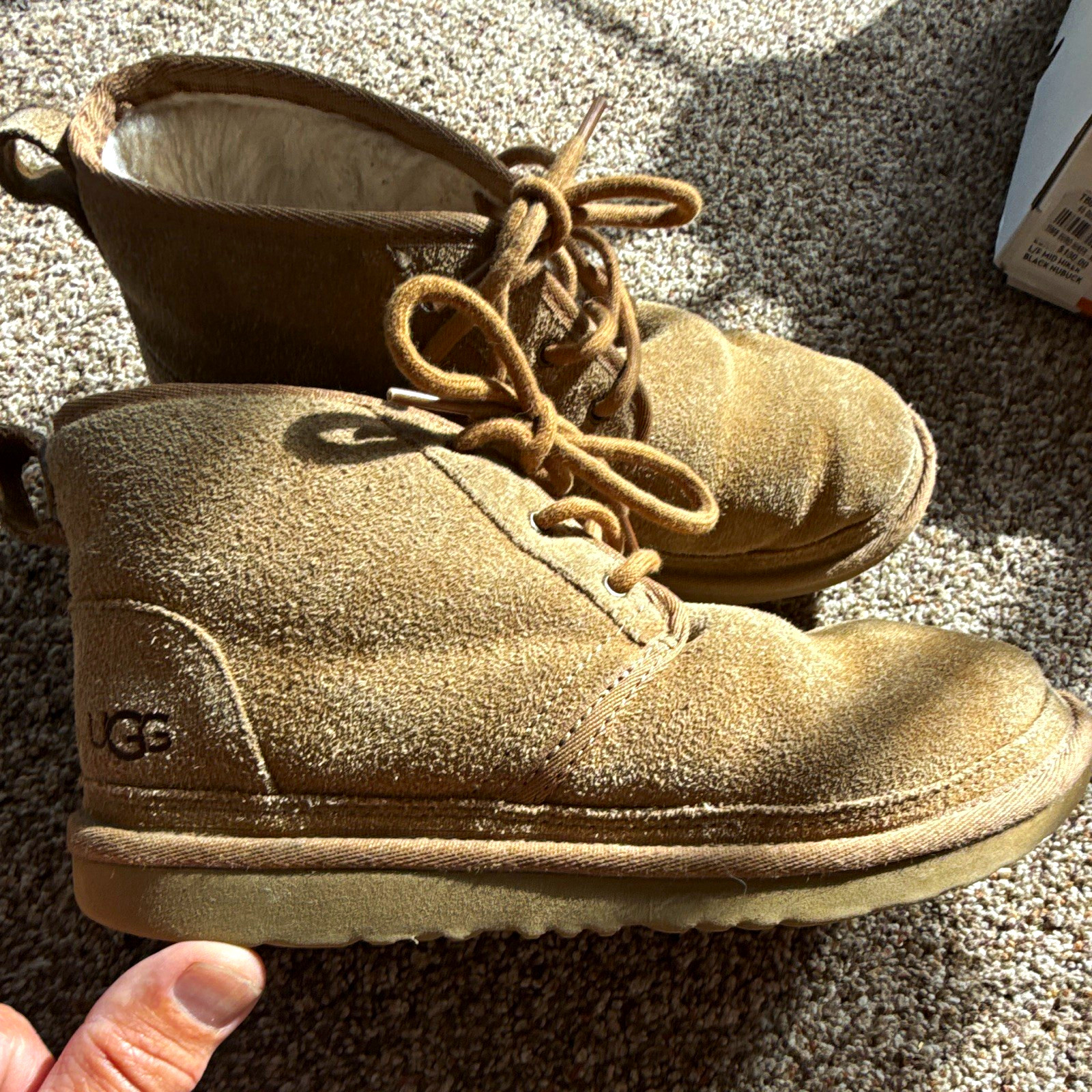UGG Women’s Brown Suede Lined Lace-Up Chukka Ankle Boots Round Toe 5