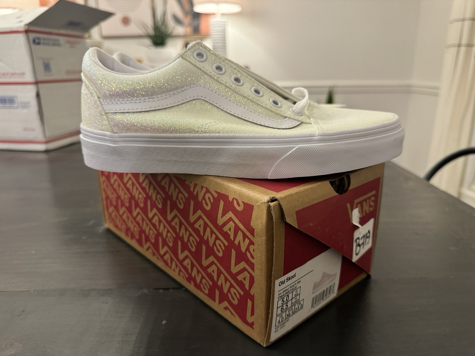 Vans Old Skool Uv Glitter Pink Women’s 6.5 New! See description