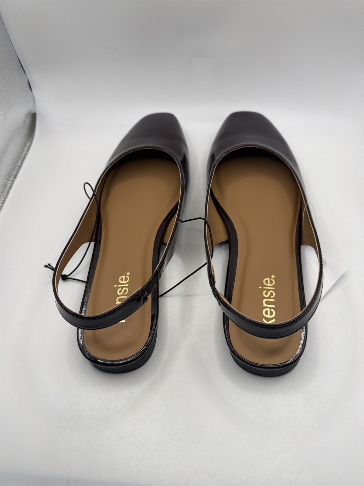 Kensie Felice Women’s Red Leather Slingback Square Toe Dress Shoes. Size 7. New