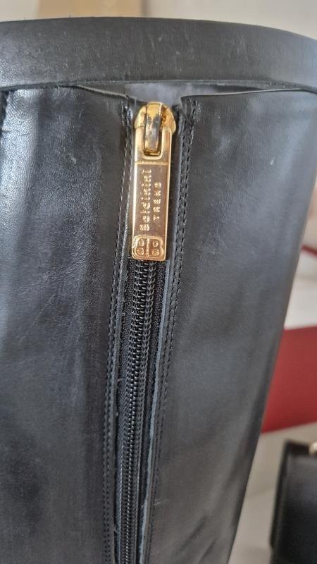 Women Baldinini Boots Black Leather 38 #5GEA