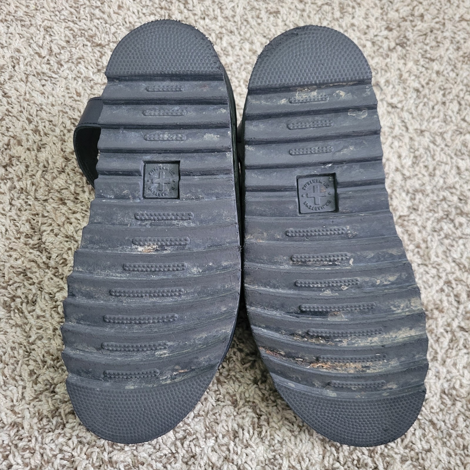 Dr. Martens Blaire Sandals Shoes Black Leather Chunky Summer Strappy Straps 7