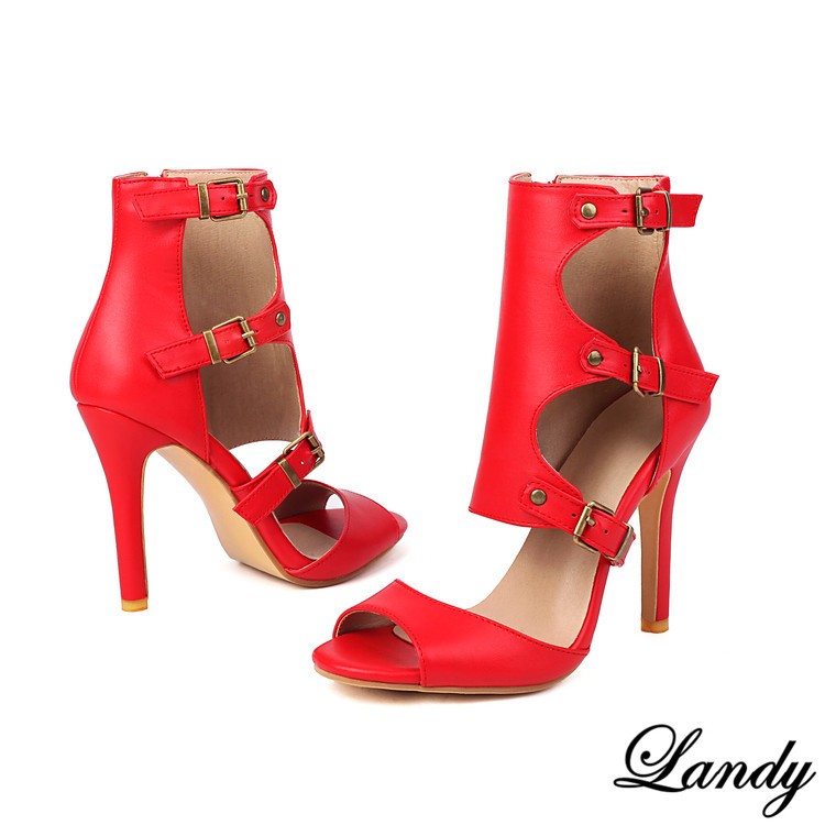 Women’s Roma Gladiator Ankle Boots Summer High Heel Shoes Buckle Sandals Sexy