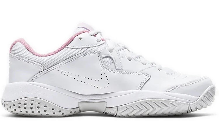 Nike Women Court Lite 2 Tennis Pickleball Shoes Size 8.5 White Pink AR8838 104
