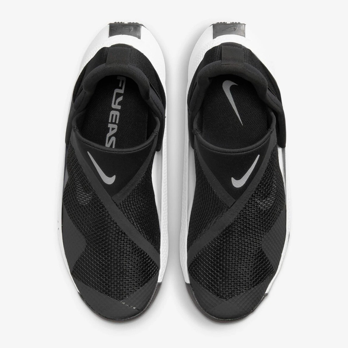 Nike Go Flyease Easy Slip On/Off Shoes Sneakers Black White NEW Womens Size 8.5