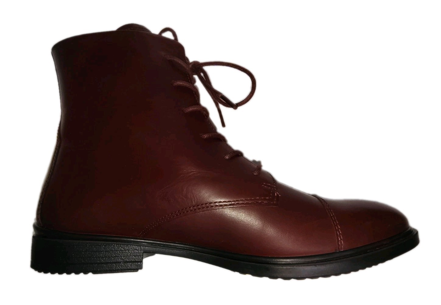 ECCO Touch 15 Lace Up Leather Ankle Booties Oxford Boots US Women 8-8.5 EU39 NEW