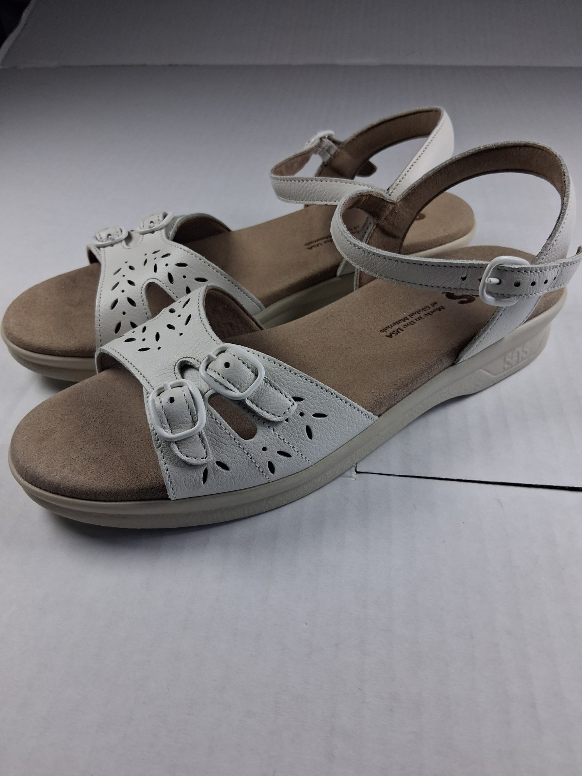 SAS Duo Comfort Sandal Halo 9.5 S – Slim (AAA) Leather NWOB Adjustable Straps