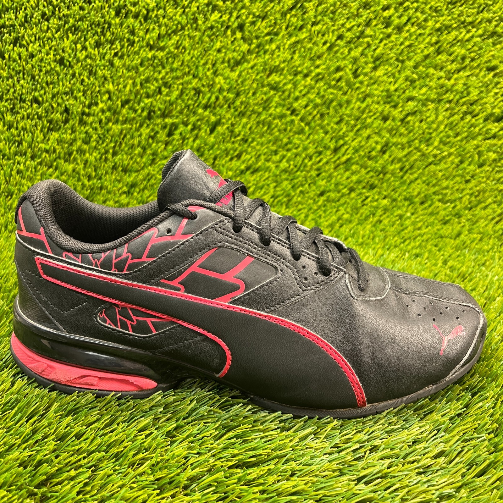 Puma Tazon 6 Graphic Womens Size 11 Black Pink Running Athletic Shoes Sneakers