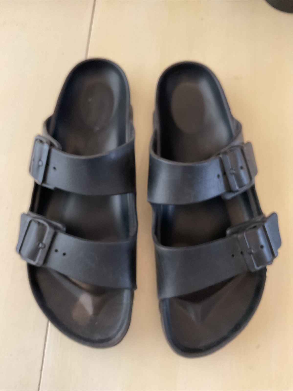 S3 Birkenstock Sandals Womens 41 (10 US) Black Rubber Arizona Essential EVA