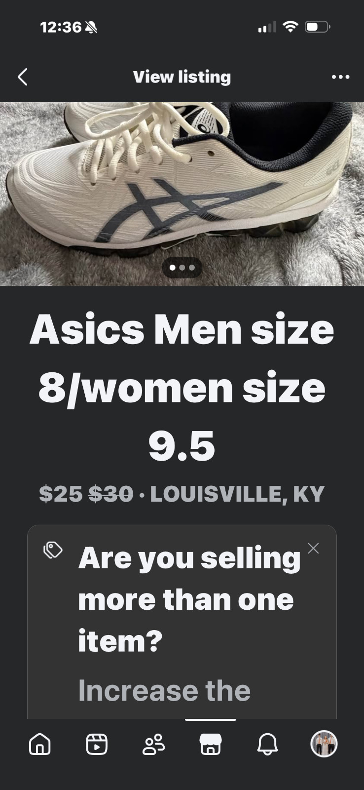 mens asics 8 women 9.5 new