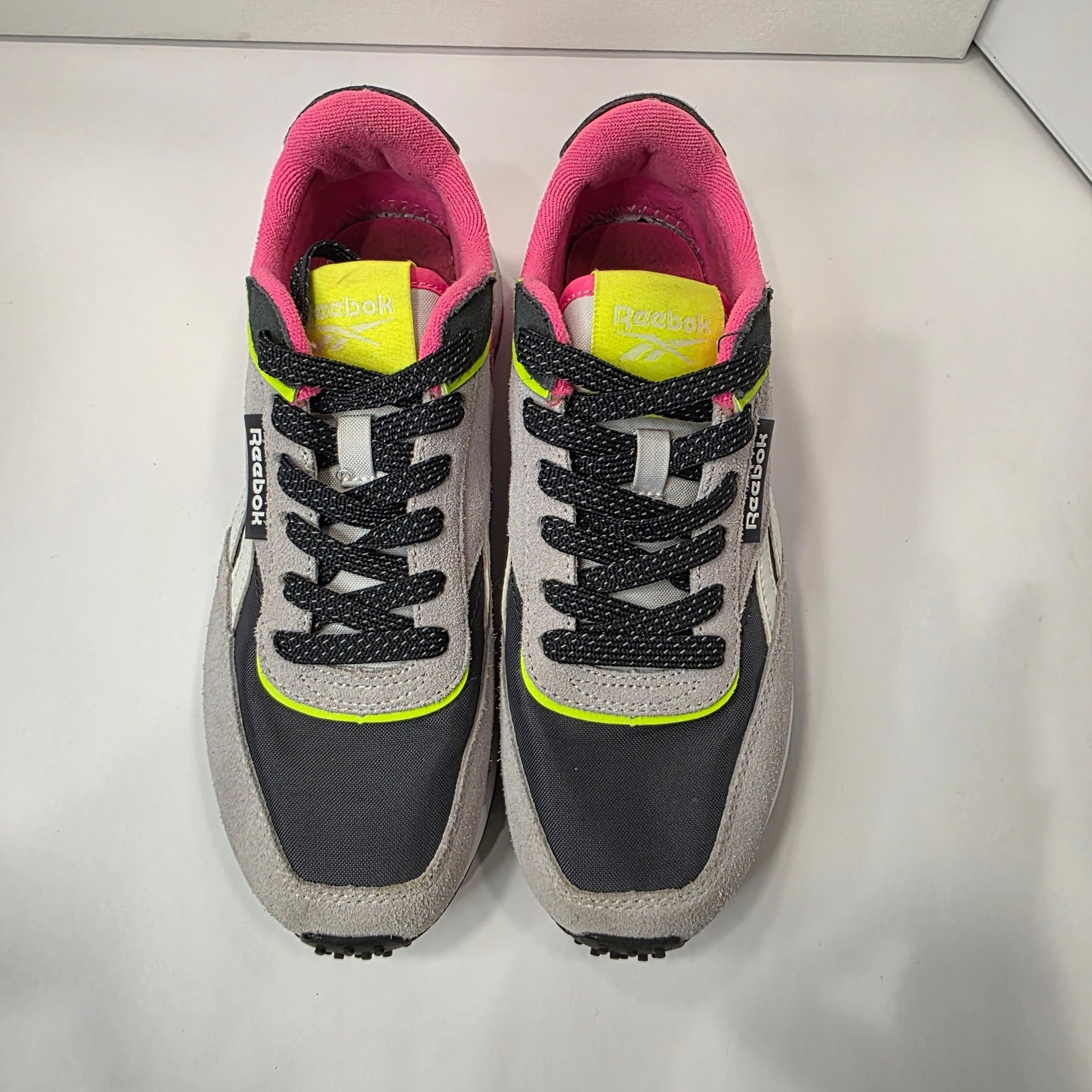 Reebok Classic Legacy Sneakers Womens 7 Grey Pink Ortholite Retro Athleisure