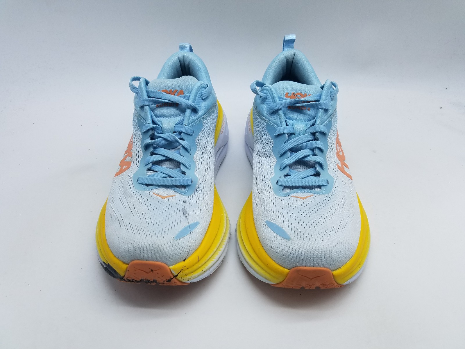 Hoka One One Bondi 8 Womens Size 9 B (Medium) Running Shoes Multicolor *See desc