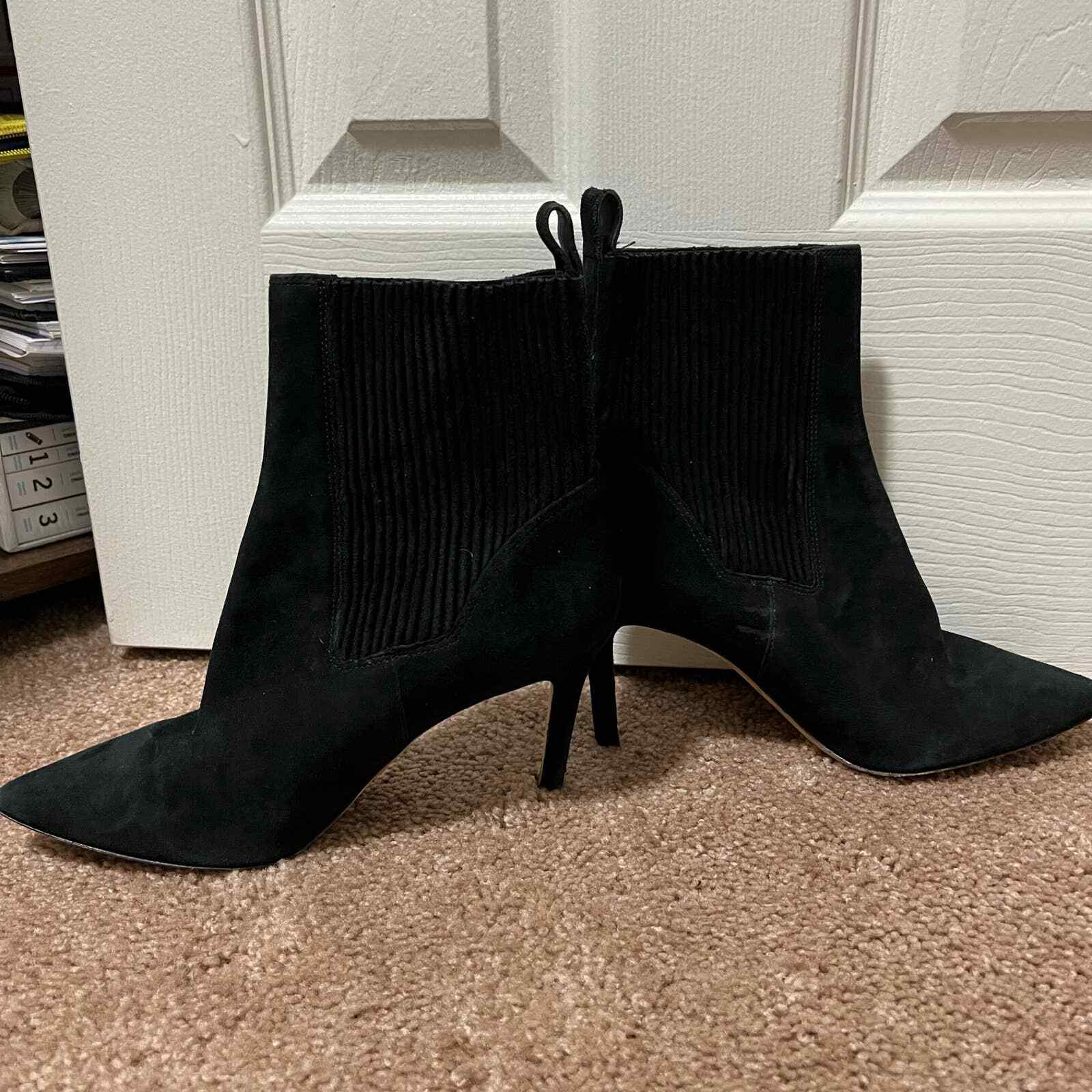 Via Spiga Corene Sock Boot Black Size 7