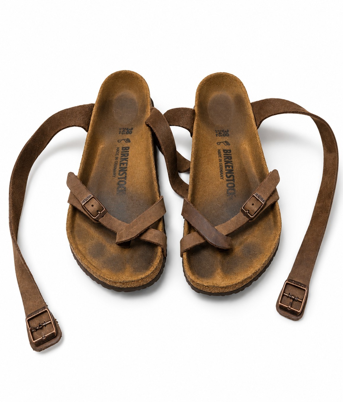 Birkenstock Brown Crisscross Wrap Ankle Strap Sandals EU 39 US 8 Women’s