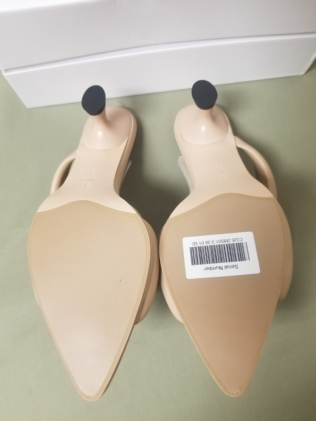 New JW PEI Sara Mule Cane Sugar Heeled Sandal Shoes.