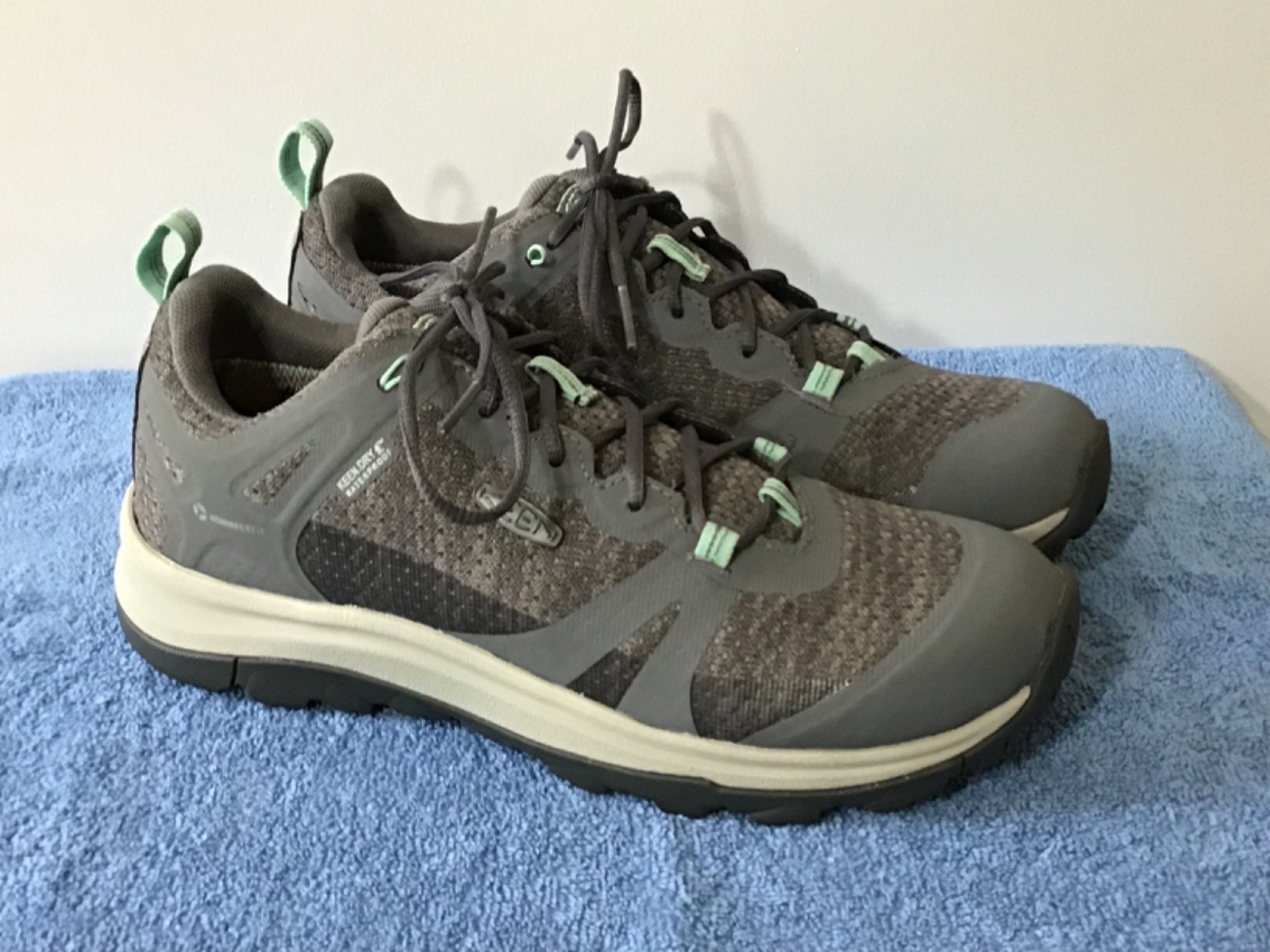 Women’s Keen Terradora 2 WP Low Trail Hiking Shoes Steel Grey/Ocean Wave 7M