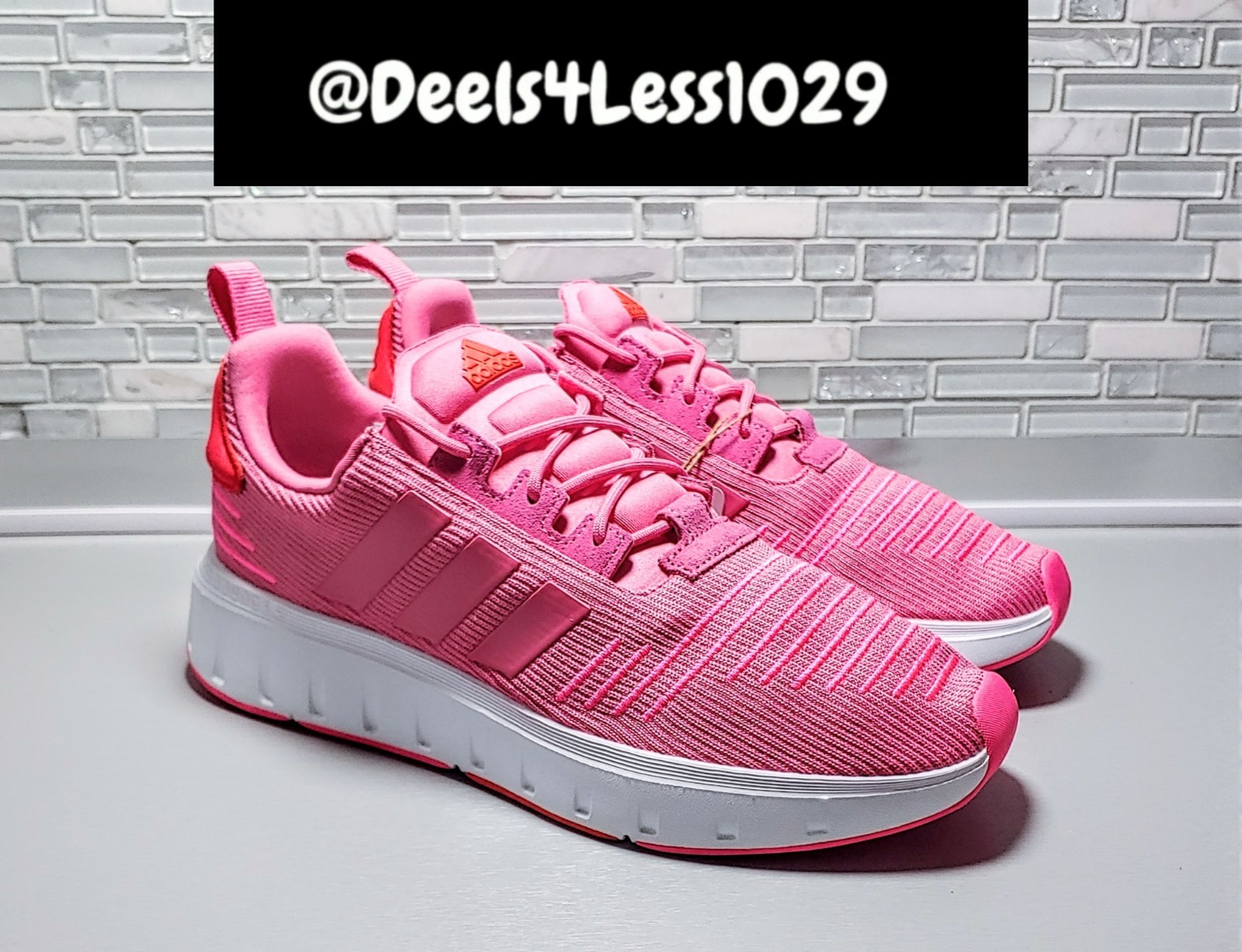Adidas Swift Run 23 Womens Size 9 Pink White Red IG0563