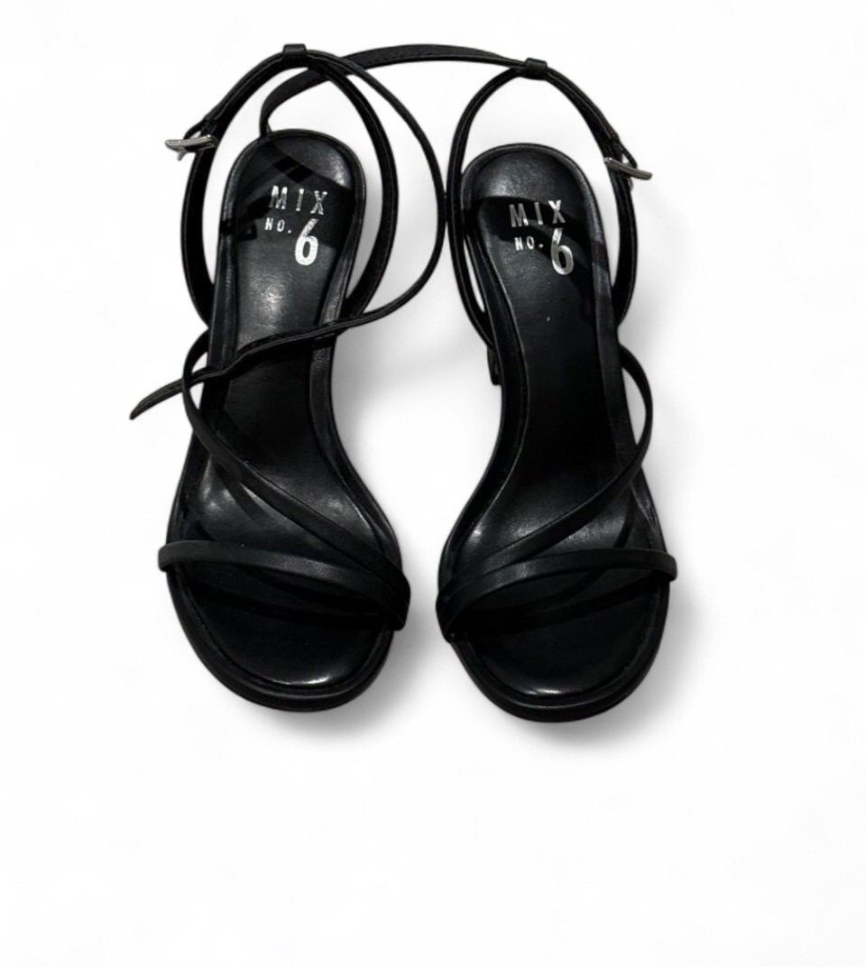 Black Mix no. 6 heels for women size 8- worn once. New without box