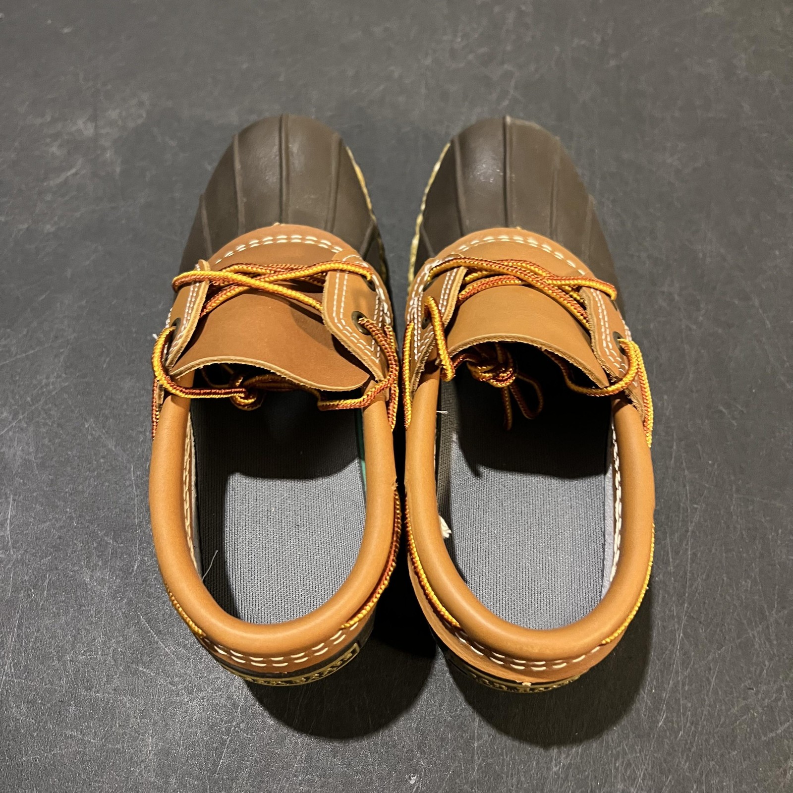 L.L. Bean Bean Boots Womens Size 7 Brown Leather Duck Shoes Waterproof Maine
