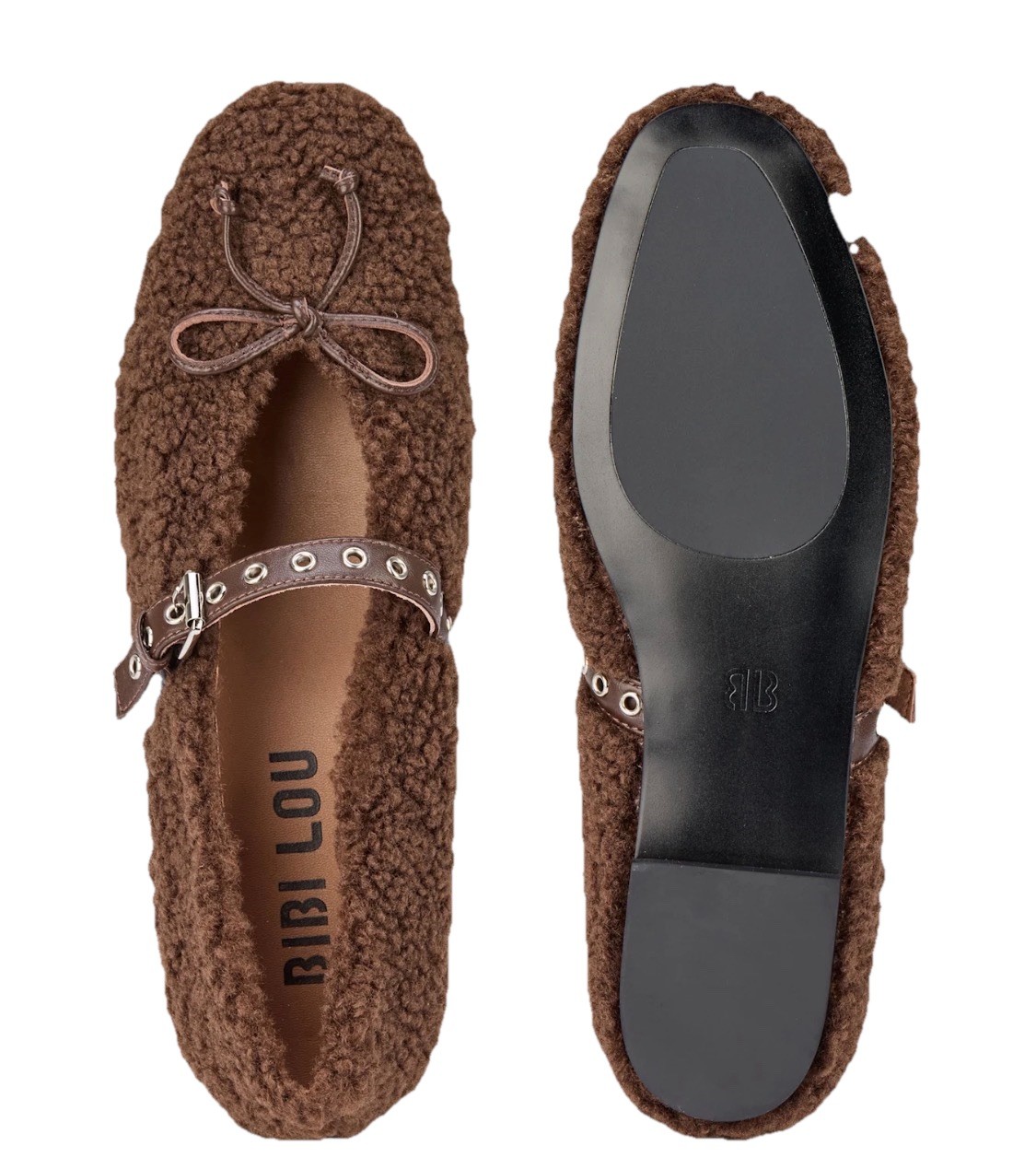 NEW Anthropologie Womens EU37 US 6-6.5 Bibi Lou Mary Jane Ballet Flats Free Ship