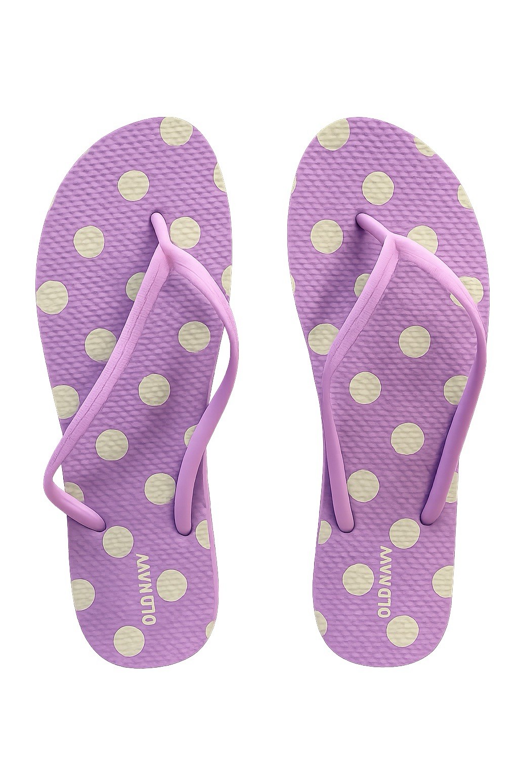 Old Navy Flip Flops Women’s US 9 Lavender White Polka Dot Thong Sandals
