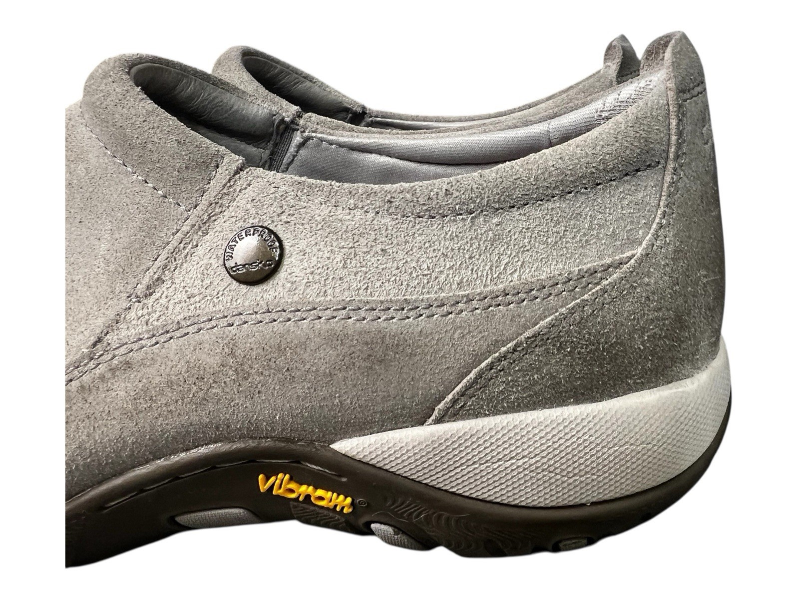 Dansko Patti Clogs Taupe Gray Burnished Leather Slip On Size EU 40, US 9.5-10